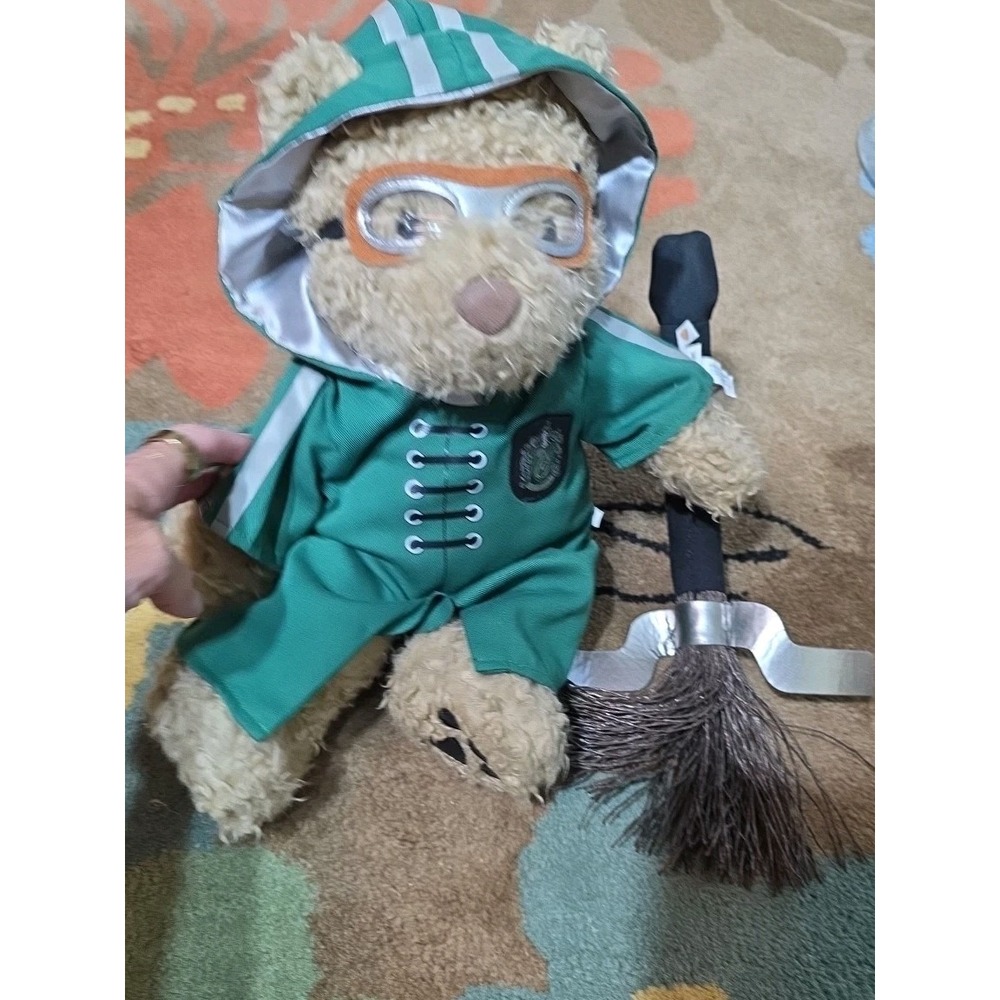 Slytherin Harry Potter Build a Bear  Quidditch‎ Robe Broom Goggles